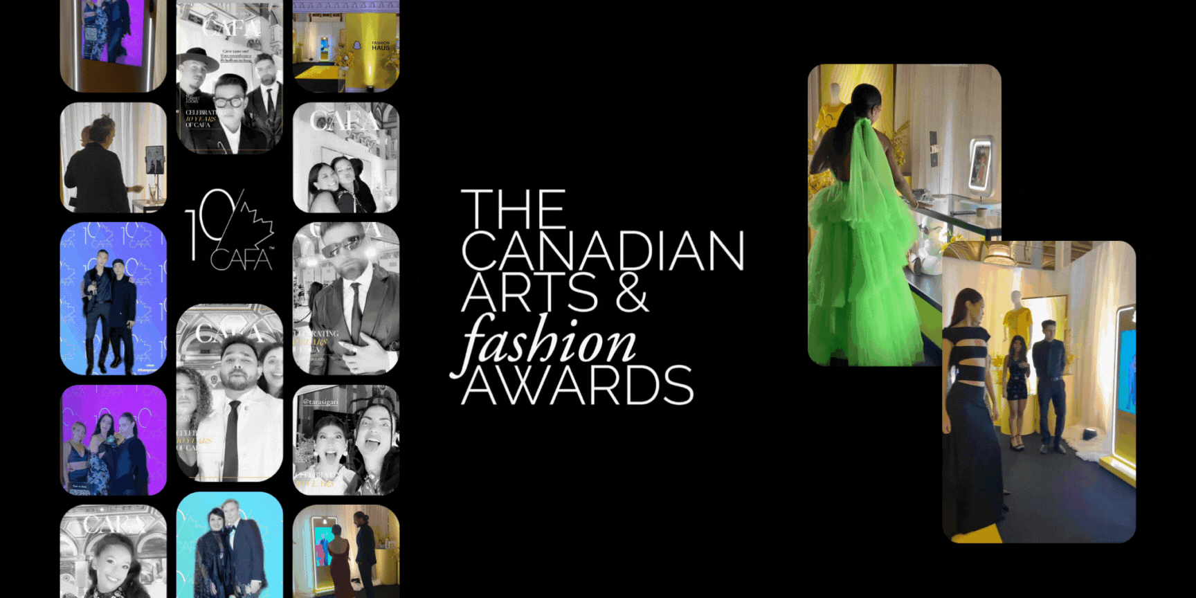 CAFA Canadian arts and Fashion Awards 2023 AR experience Francesca Capin Fran Capin Snapchat