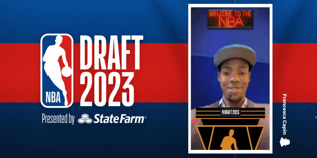 NBA Draft Day AR experience for snapchat
