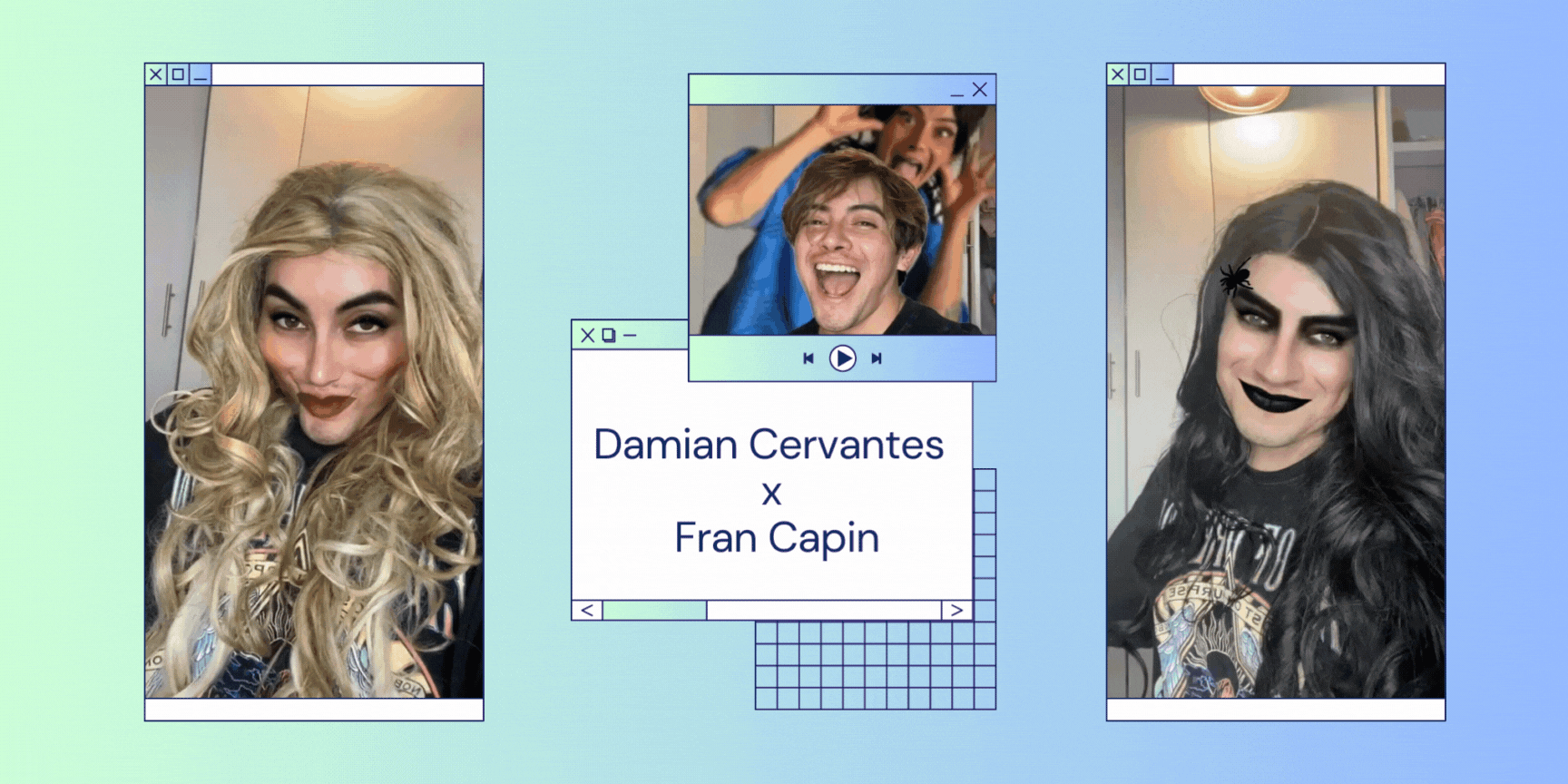 Characters for the influencer Damian Cervantes AR experiences