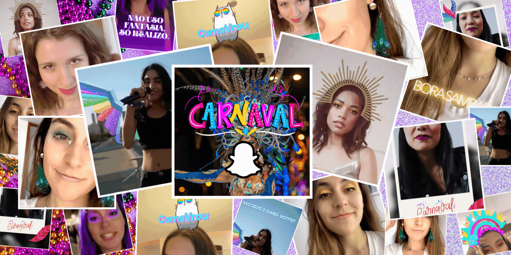 Carnaval for Snapchat Brasil AR experiences