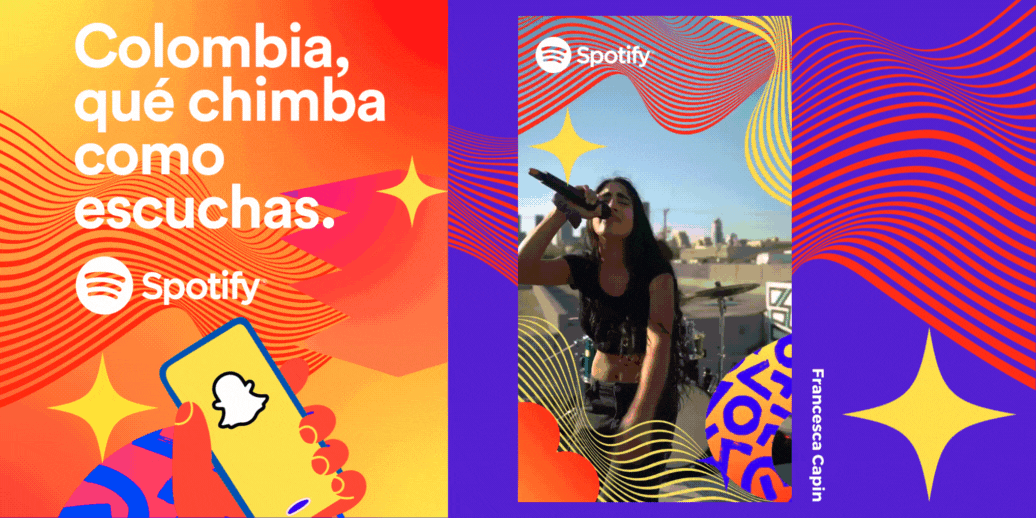 AR experiences for Spotify que chimba colombia event