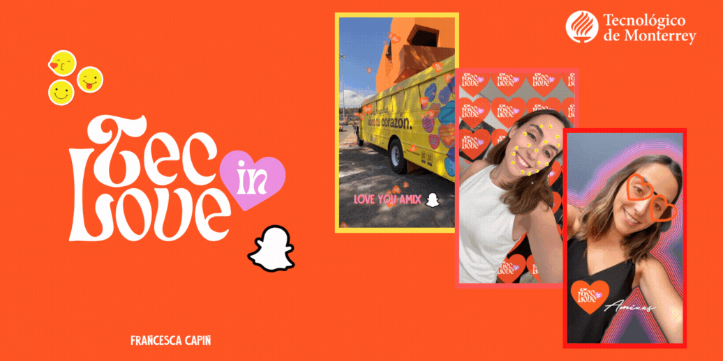 AR experiences from Snapchat Mexico event TEC in Love