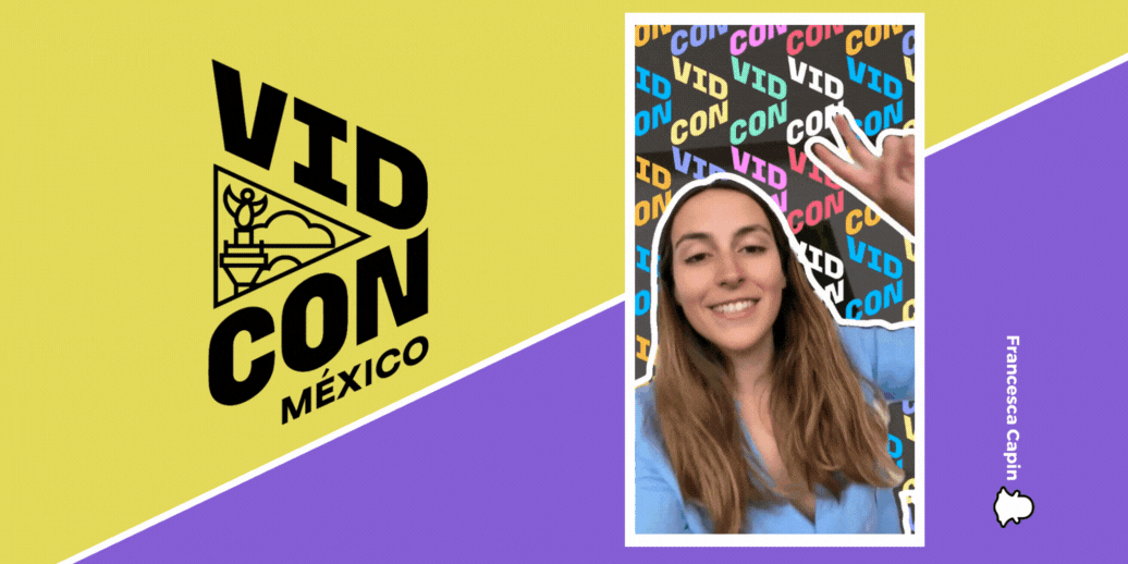 Vidcon Mexico 2023 AR experience Francesca Capin Fran Capin Snapchat